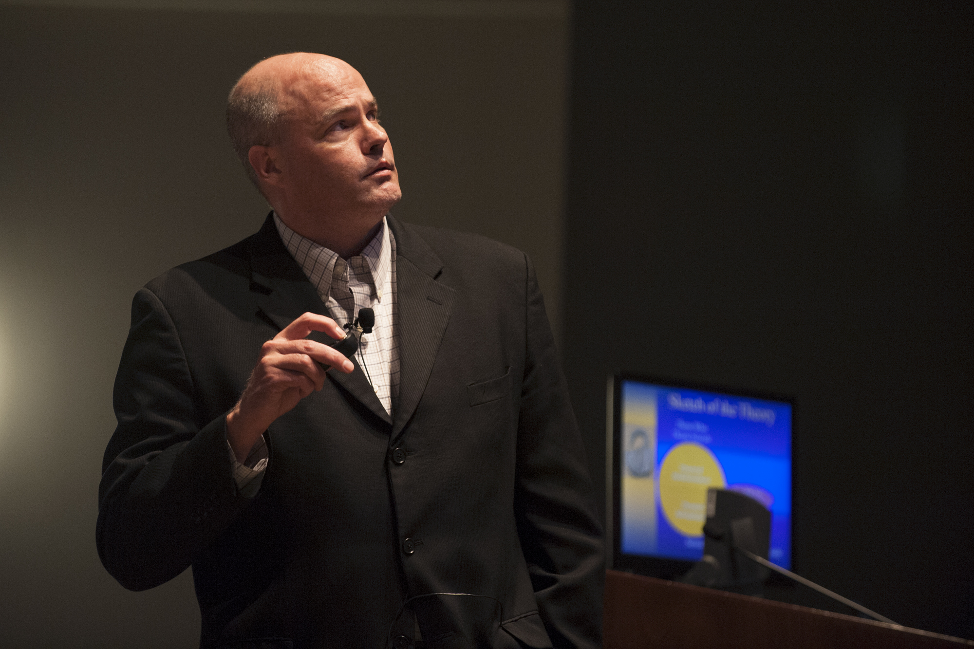 Suicide-prevention researcher Thomas Joiner addressed the topic "Why People Die by Suicide" during a presentation in McCool Hall's Taylor Auditorium on Tuesday.