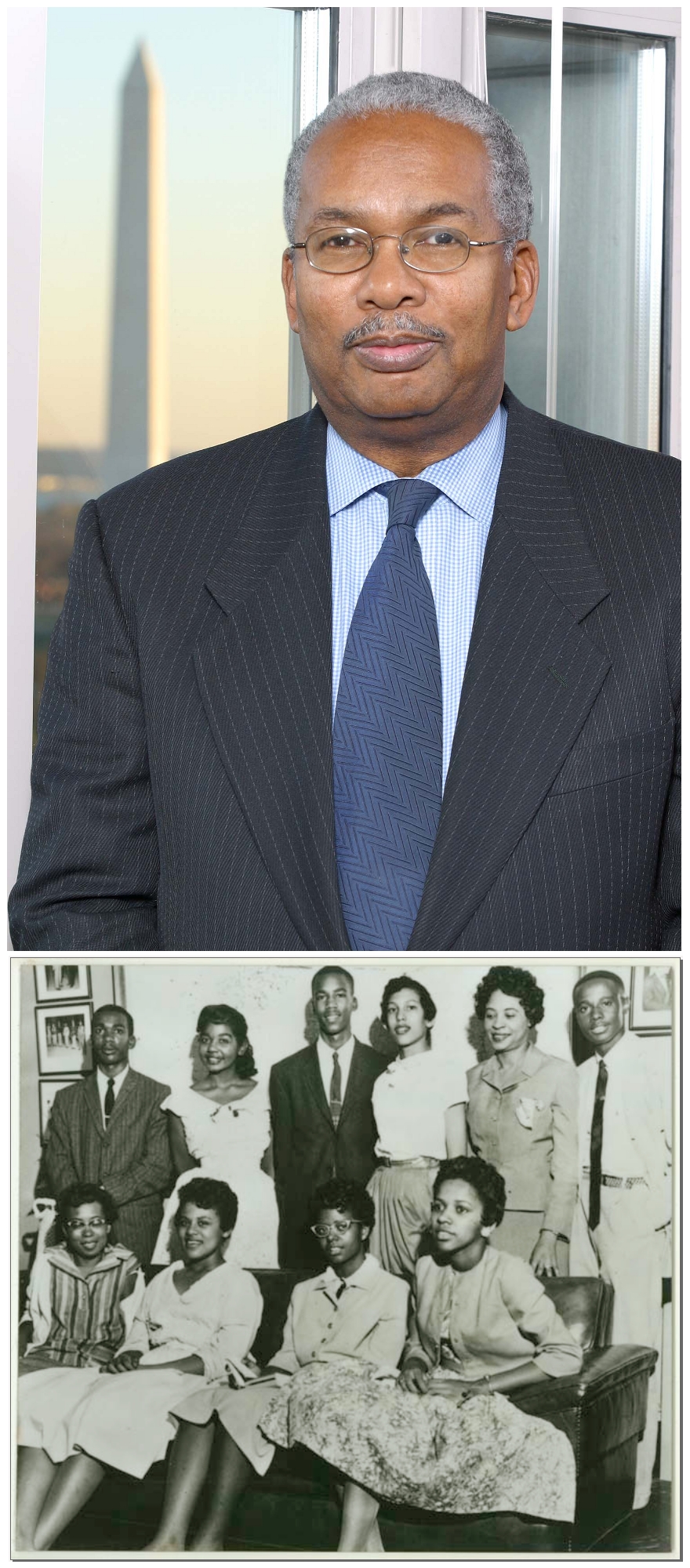 Top: Ernest Green, one of the "Little Rock Nine," speaks Feb. 27 at Mississippi State.</p><br />
<p>Bottom:<br /><br />
Ernest Green, standing far right, with fellow members of the "Little Rock Nine."<br /><br />
