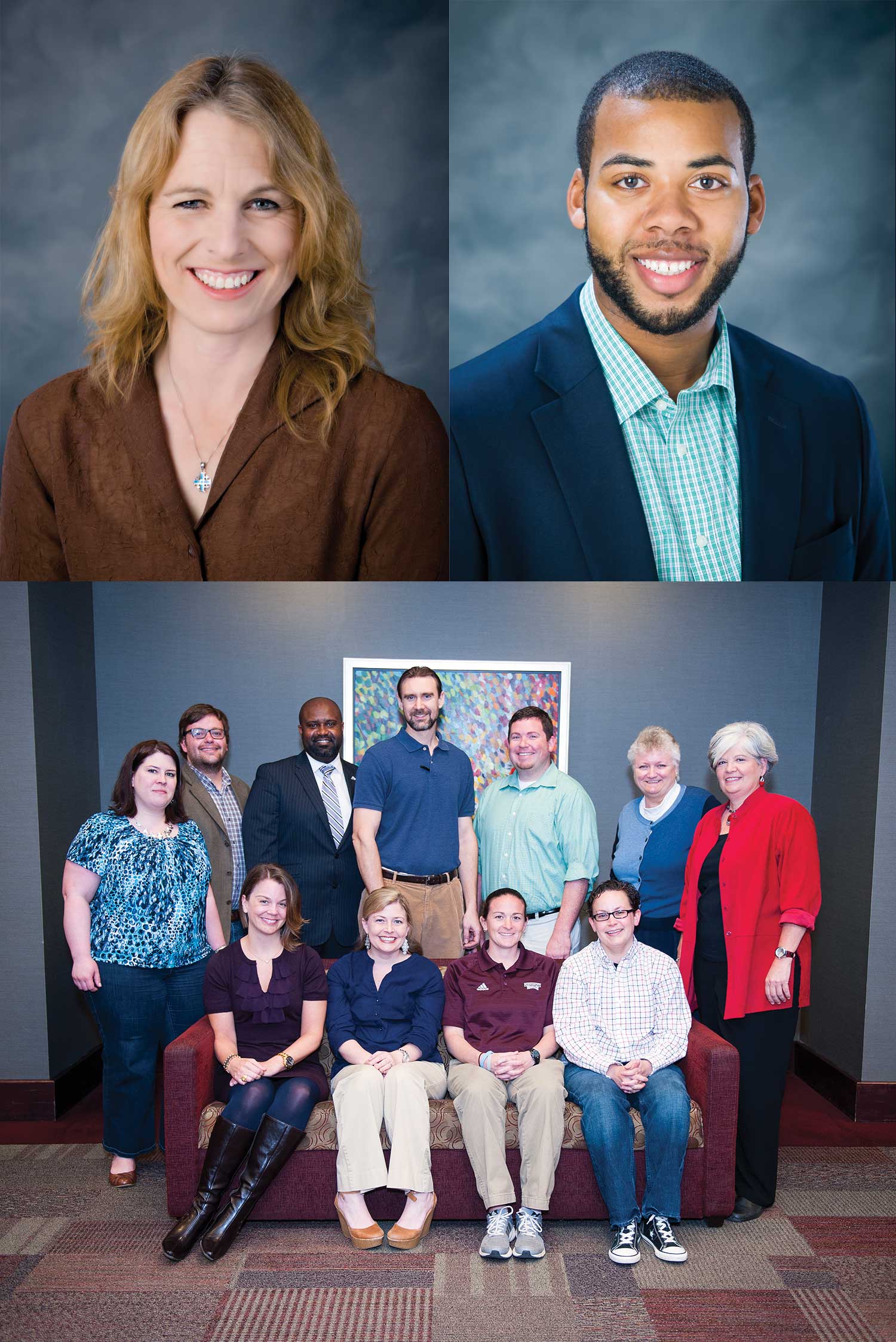 Top left:  Leslie Burger; Top right: Robert J. Morgan; Bottom: The Safe Zone Advisory Board 