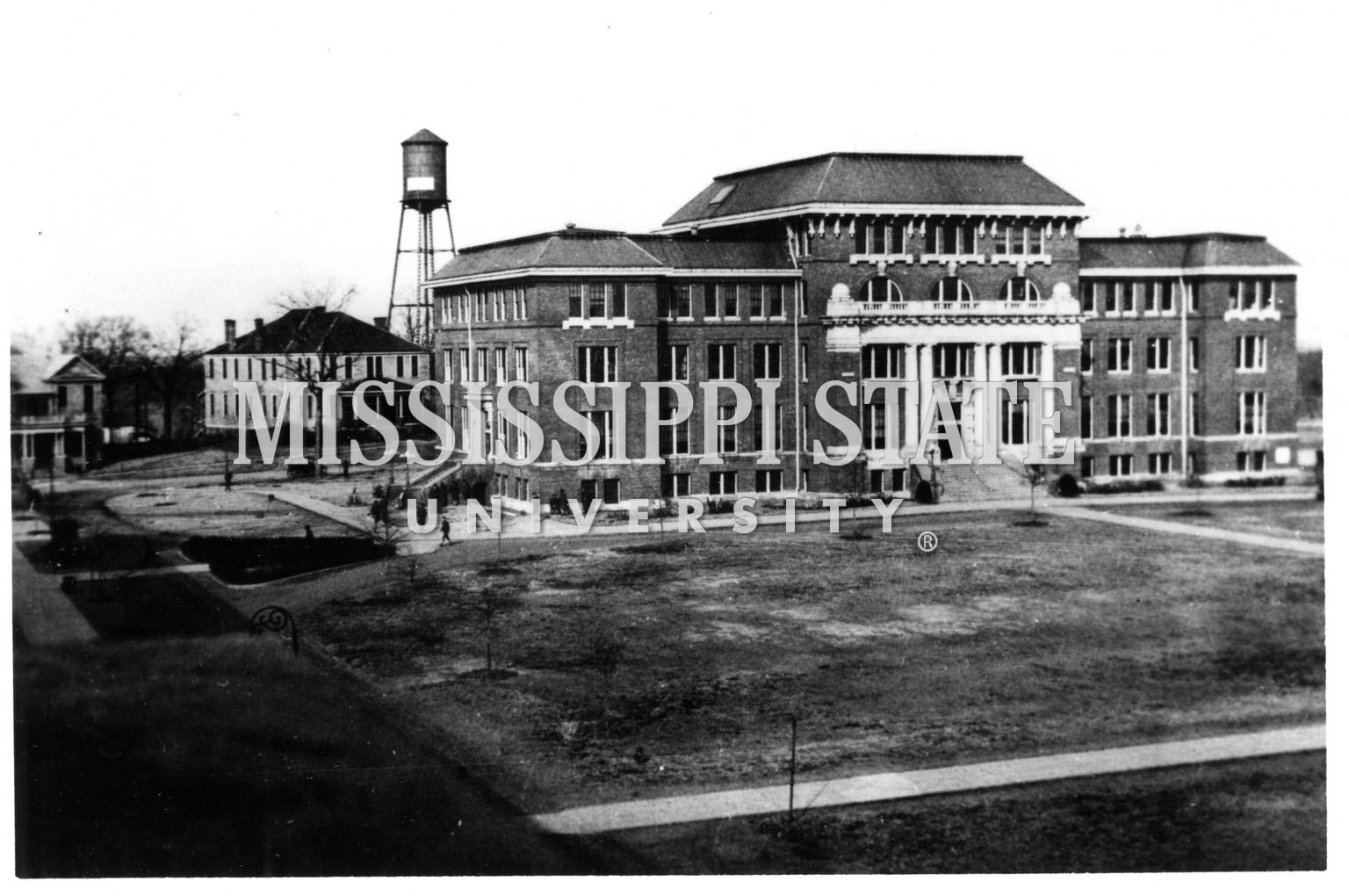 This photo of Lee Hall at Mississippi State was taken after 1911 but before 1948. In this and thousands of other campus images available online, the university's library system is seeking the public's help to fill in missing details, especially dates. Individuals may purchase a high-res version without a watermark at http://library.msstate.edu/msuphotos.