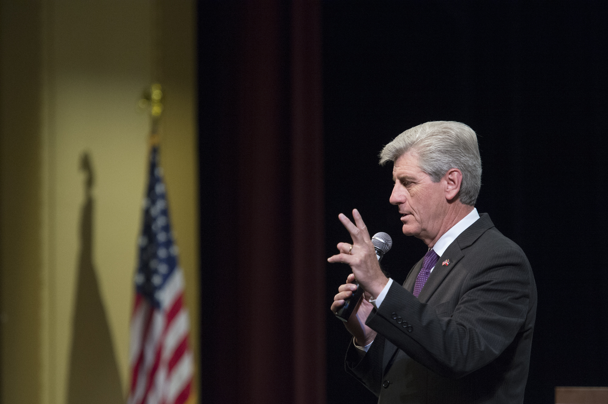 At Mississippi State University, Gov. Phil Bryant shared strategies to strengthen the nation with more than 380 Mississippi American Legion Boys State participants who will be high school seniors in the fall.