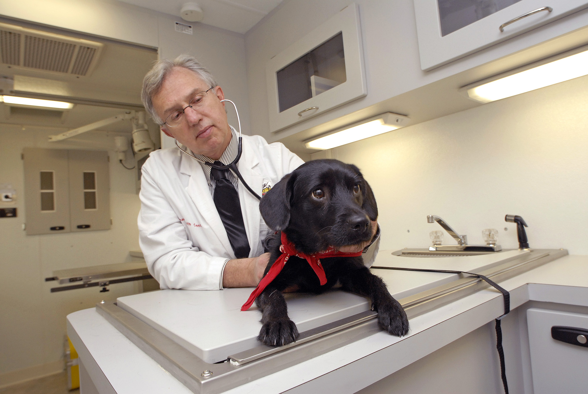 Dr. Philip Bushby, Mississippi State University, veterinary professor emeritus, helped secure the College of Veterinary Medicine Mobile Spay Neuter Program's latest major grant award for $40,000 from the ASPCA. 