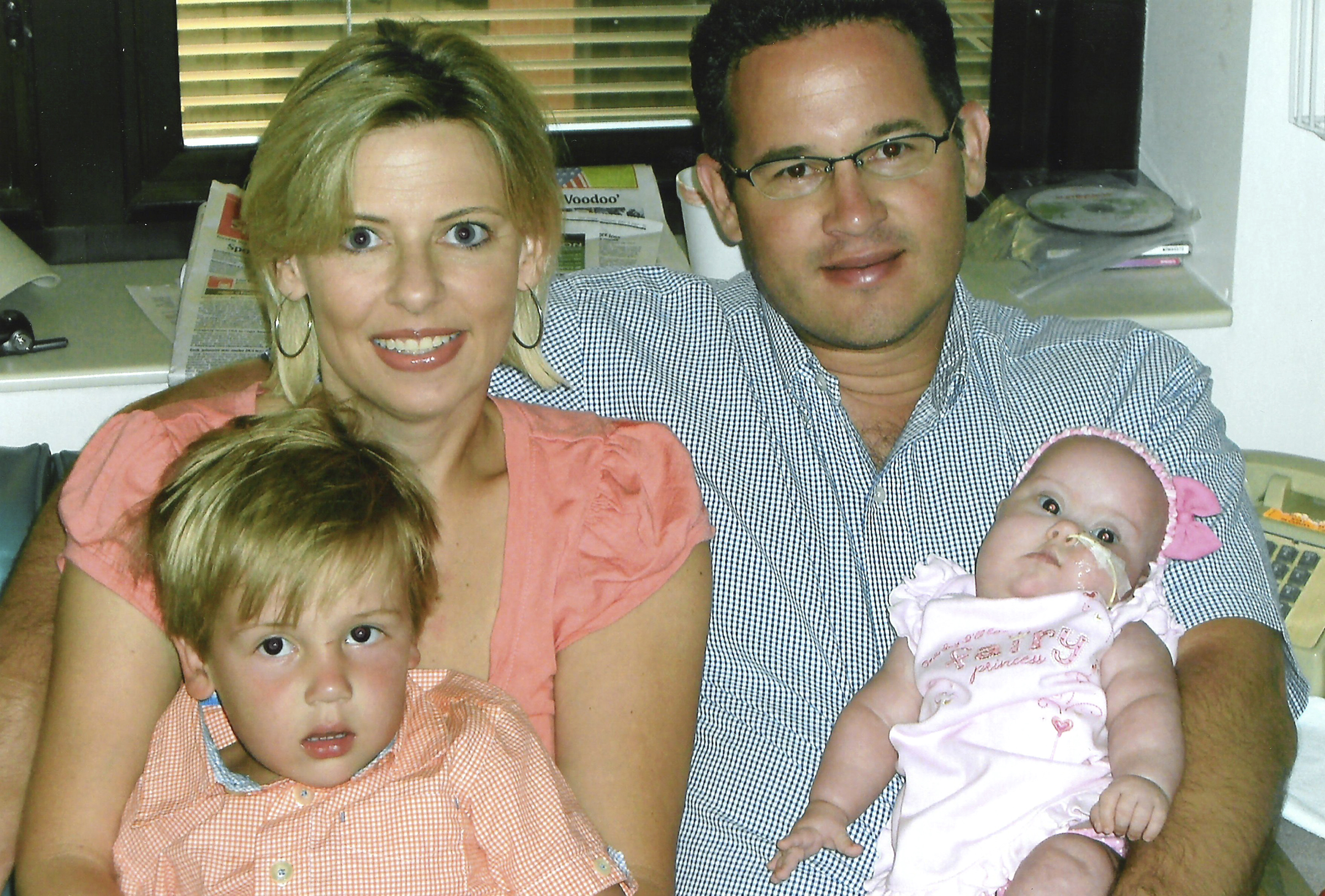 Robbie and Emily Hayes, son Rob and the late Emma Grace