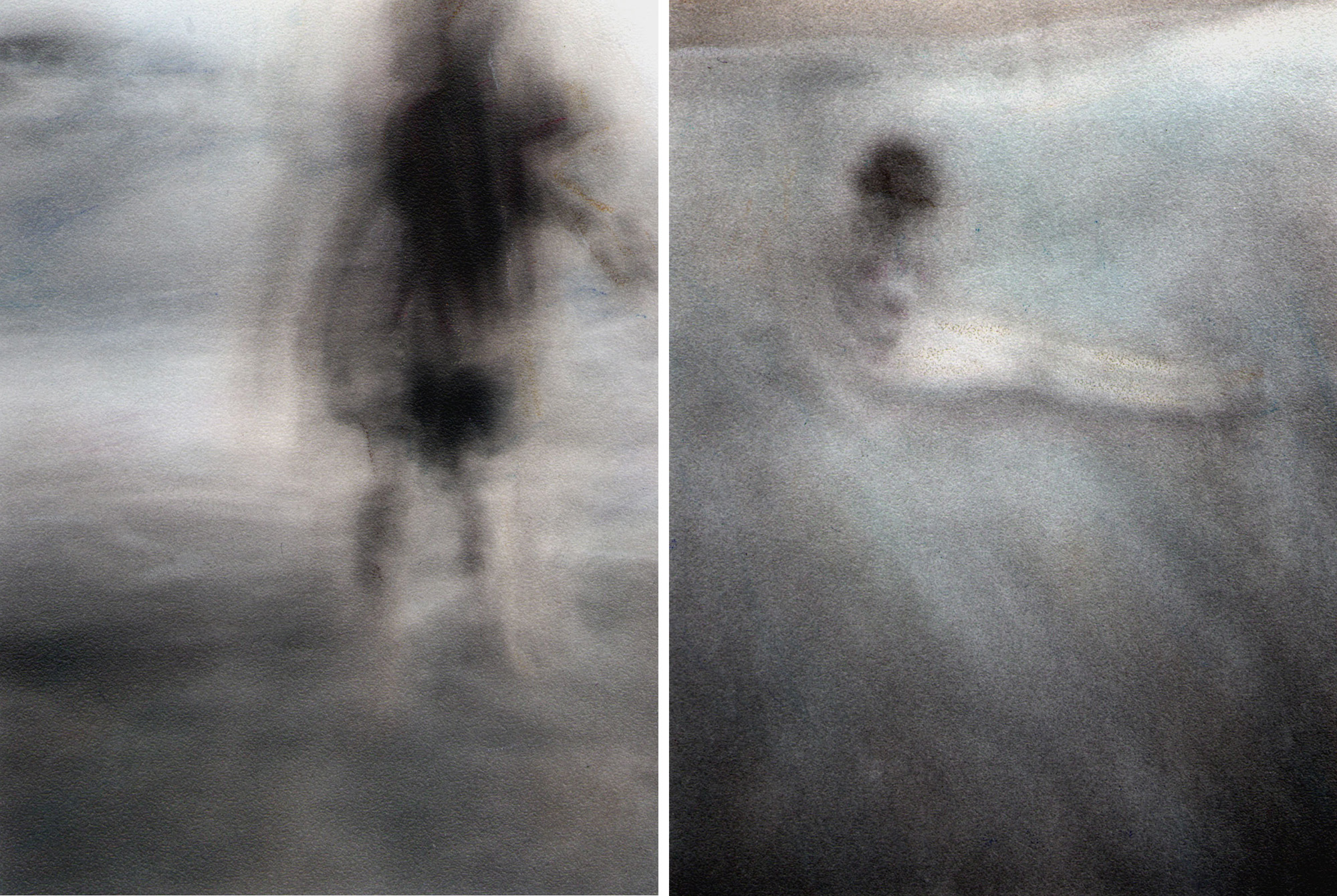 Selections from "Sand Shadows," Marita Gootee's collage of pinhole camera images.