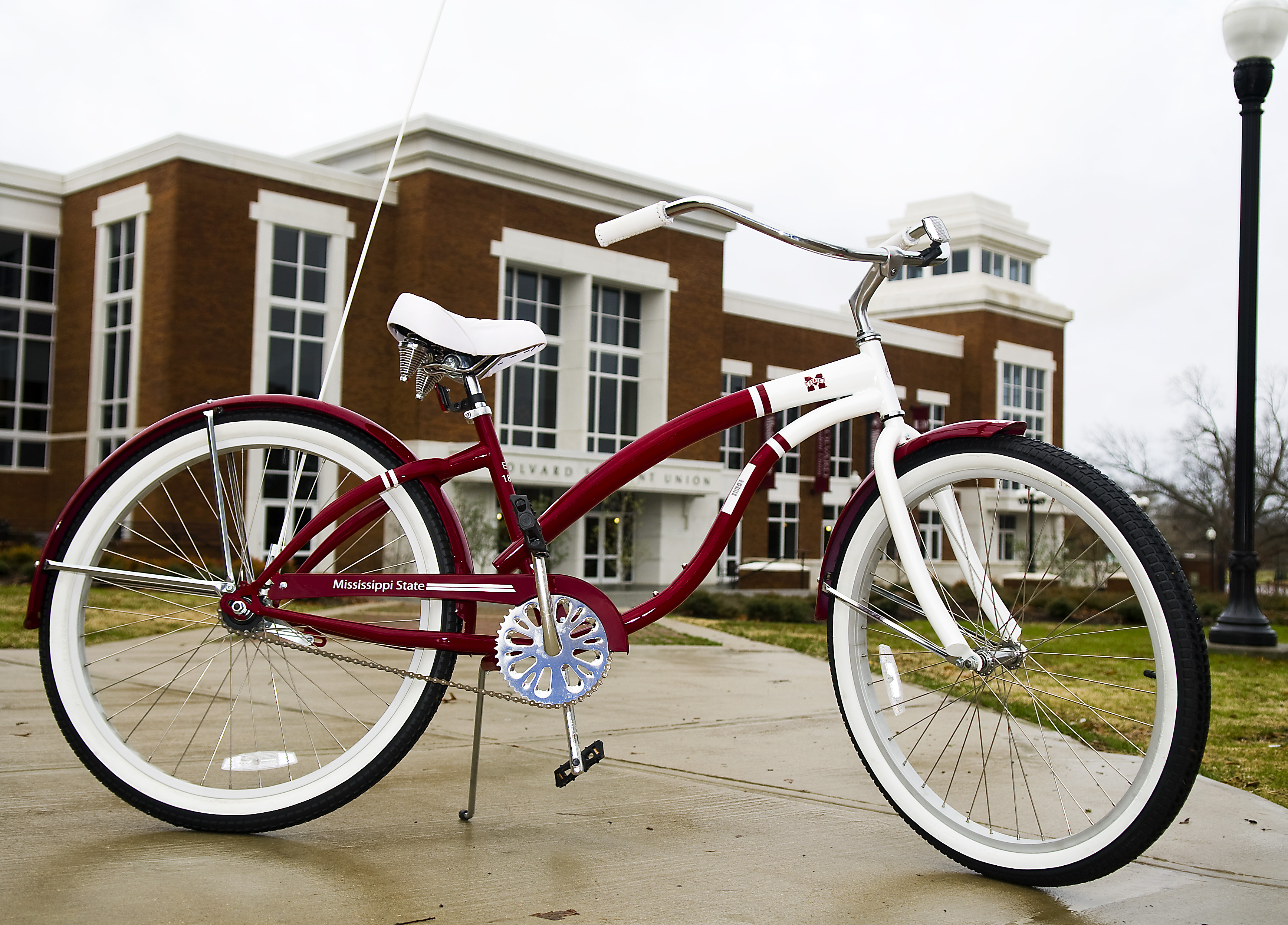 One of MSU's new campus bicycles