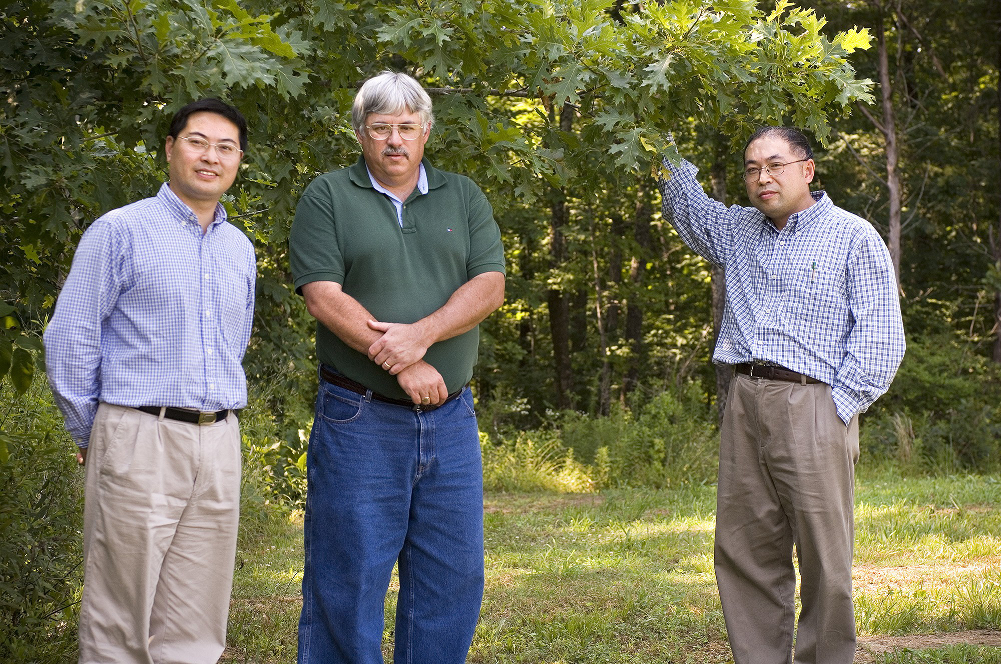 (Left to right), Chuji Wang, Jeff Lindner and F-X Han