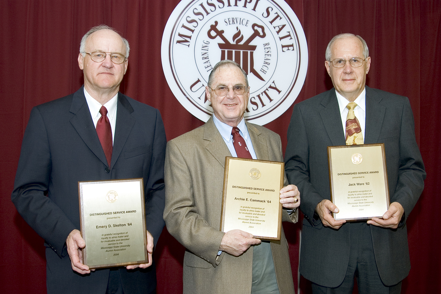 (Left) Emery D. Skelton, Archie E. Cammack and Jack Ware