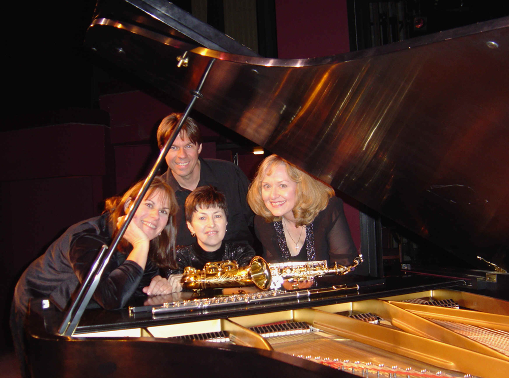 Coast-aid perfomers (l-r) Gail Levinsky, Robert Damm, Lana Johns, and Jackie Edwards-Henry