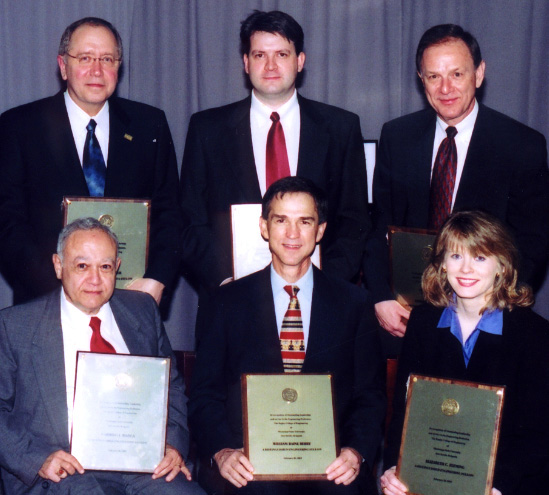 <br /><br />
The 2003 Bagley College of Engineering Distinguished Fellows include (front, l-r) Carmelo Bianca, W.B. Berry, Beth Fleming, (rear, l-r) Bradley Carter, Ron Brightwell and Everette Ramage.  Dorman Blaine, Paul R. Davis, James W. Jones, and Eugene H. Bishop are not pictured. 