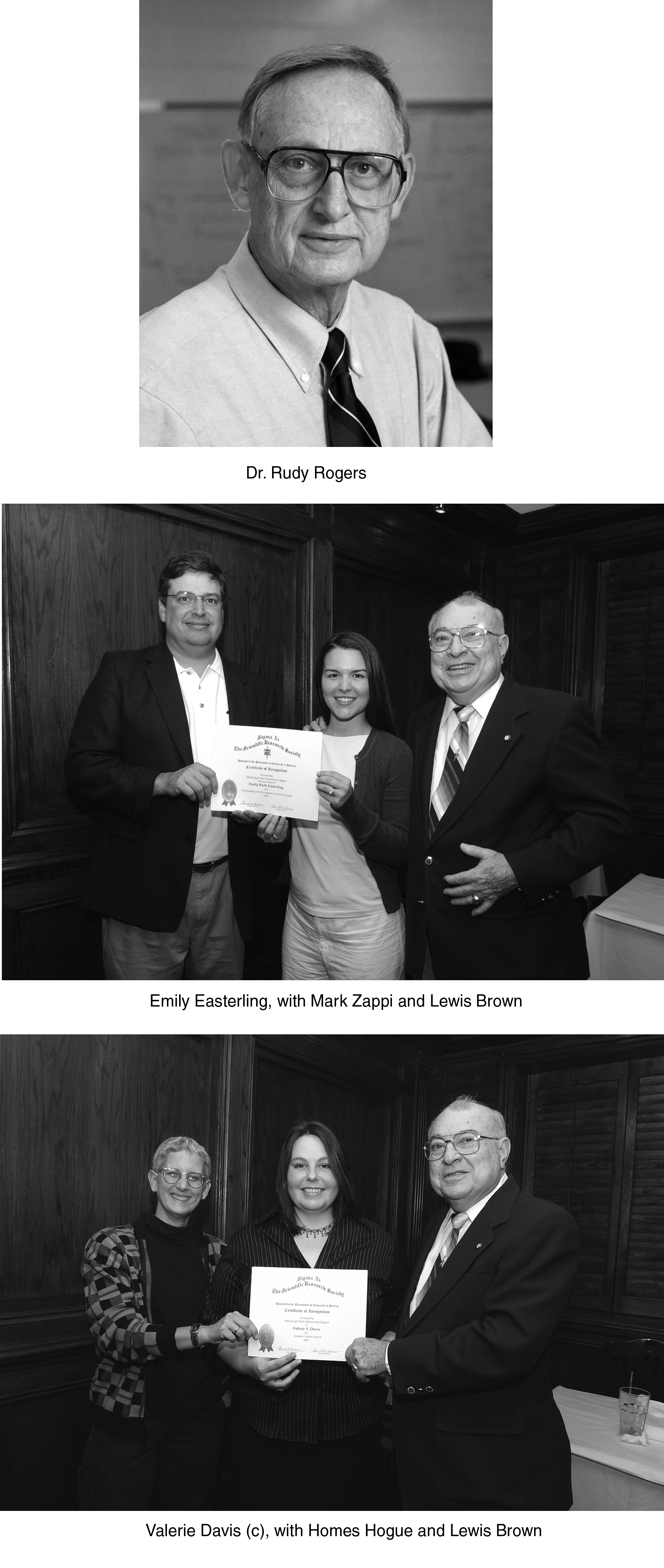 <br /><br />
Sigma Xi Award Winners 