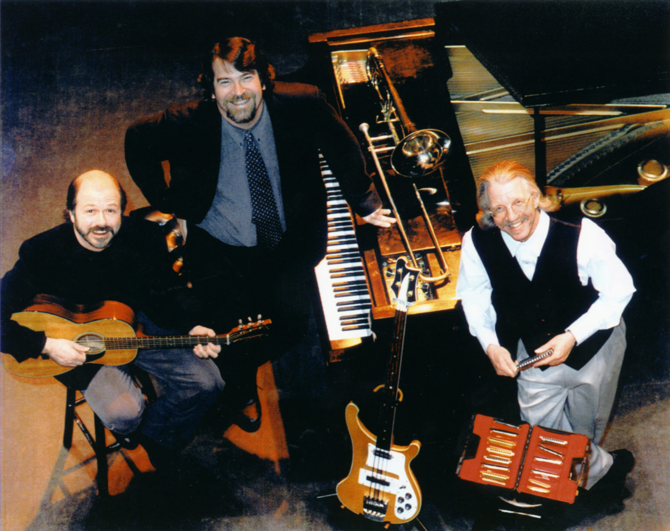 <br /><br />
Left, Joel Brown, Chris Brubeck, and Peter "Mudcat" Ruth 