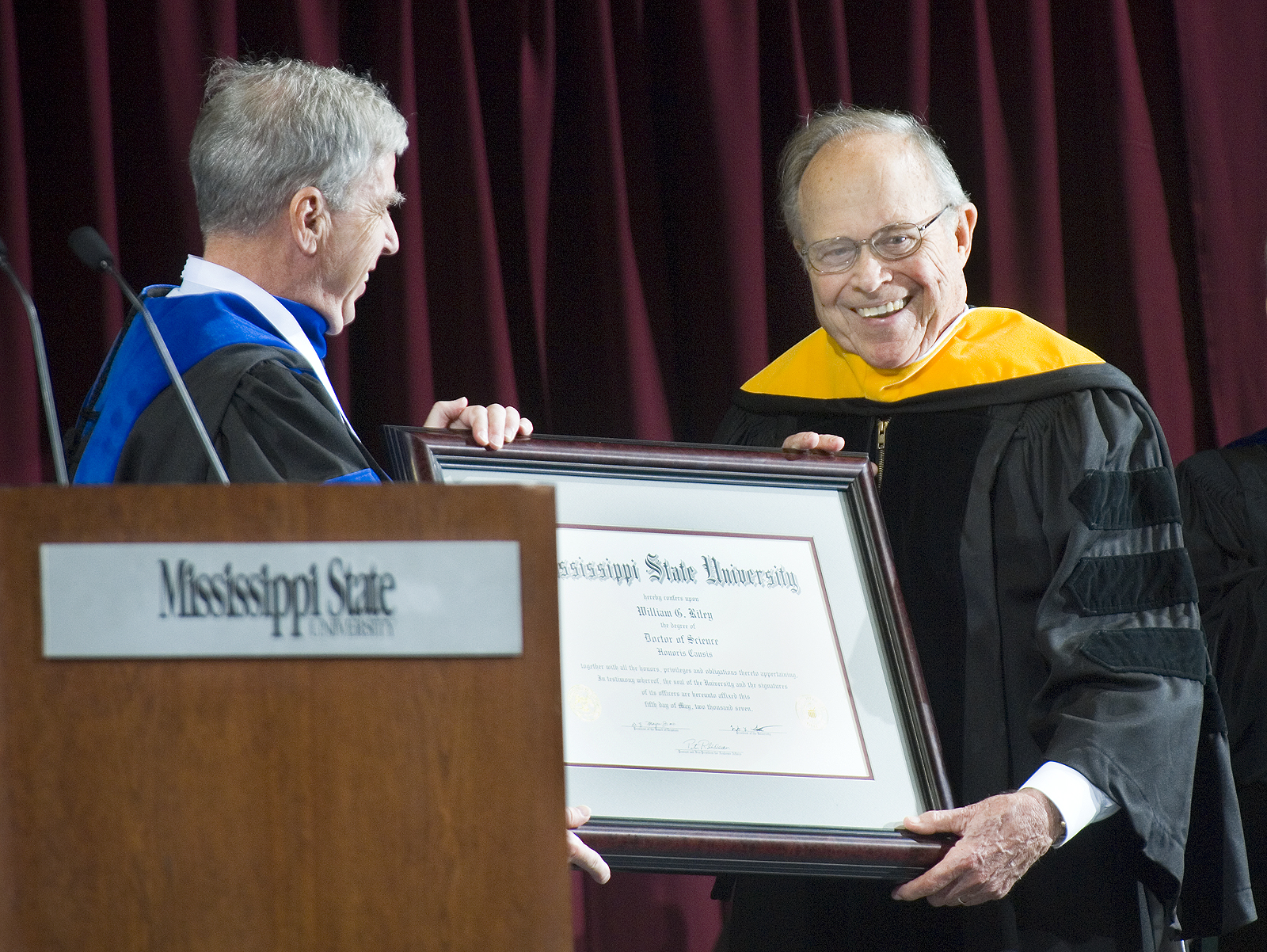 William Riley receives honorary doctorate